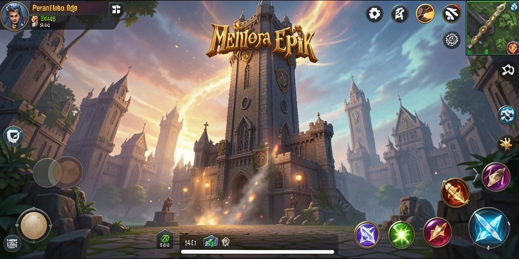 Screenshot menampilkan aksi seru dalam gameplay Tower Defense.