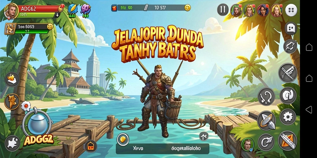 Gameplay ADG62 menampilkan eksplorasi dunia terbuka yang menakjubkan.