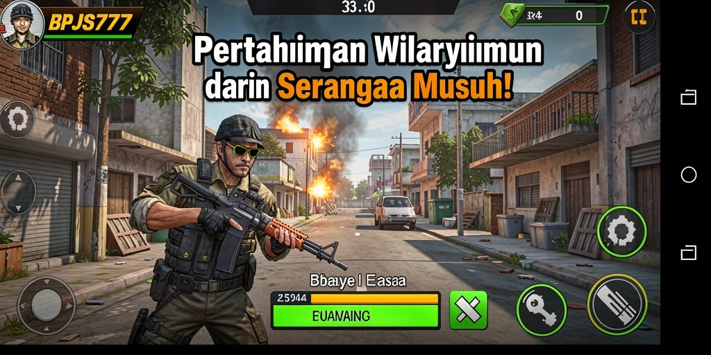 Tampilan gameplay BPJS777 menampilkan strategi pertahanan menara yang epik.