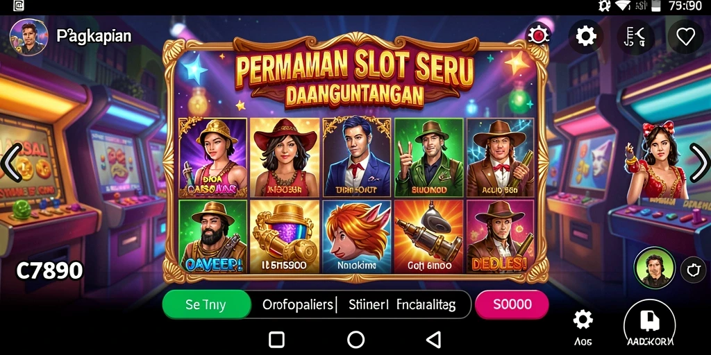 Screenshot C7890 menunjukkan gameplay Slot yang menarik dan penuh warna.