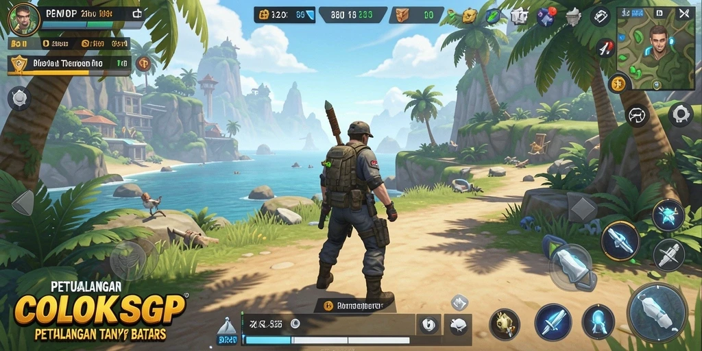 Screenshot COLOKSGP menampilkan gameplay eksplorasi di dunia terbuka yang menakjubkan.