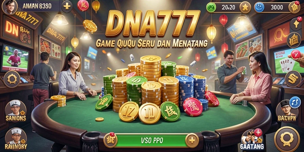 Tampilan menarik dari gameplay QiuQiu di DNA777.