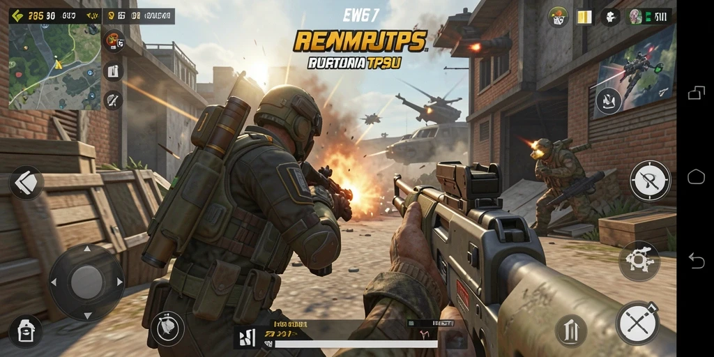 Screenshot menunjukkan aksi mendebarkan dalam game TPS FW66.
