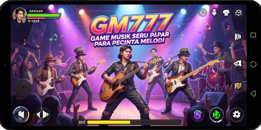 Tampilan gameplay GM777 yang menarik dan penuh warna.