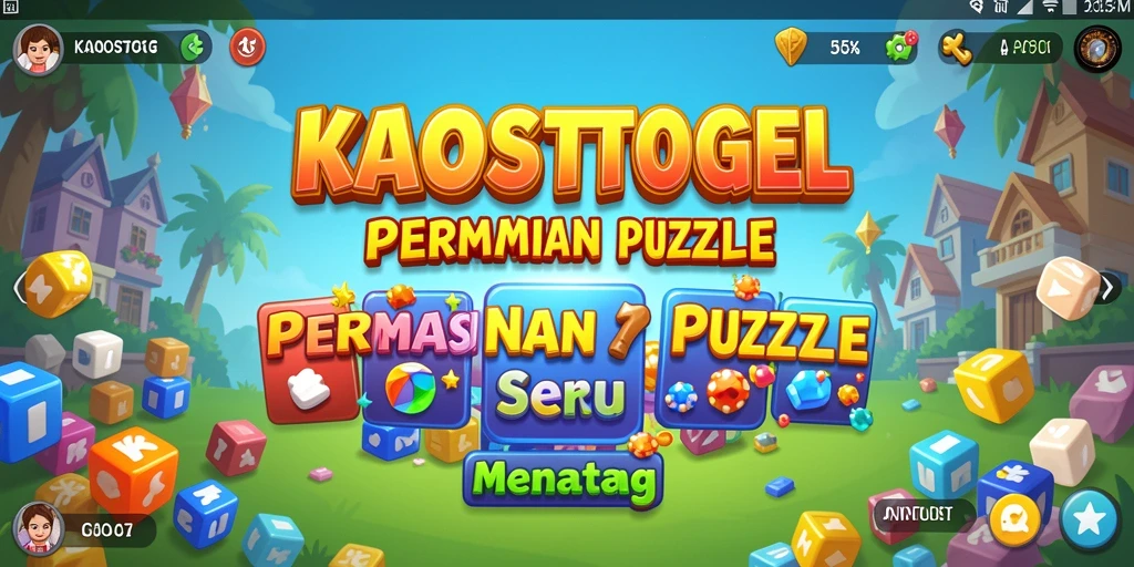 Gambaran gameplay KAOSTOGEL yang seru dan menantang di setiap level.