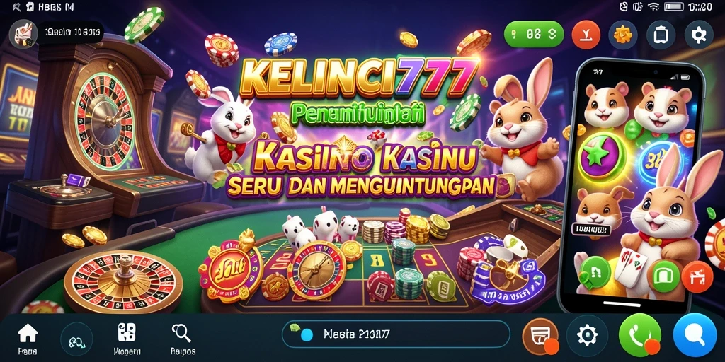 Tampilan gameplay seru di KELINCI777 dengan berbagai pilihan Kasino.
