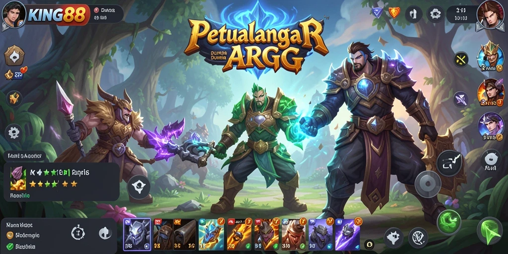 Gameplay epik ARPG KING88 penuh aksi dan petualangan.
