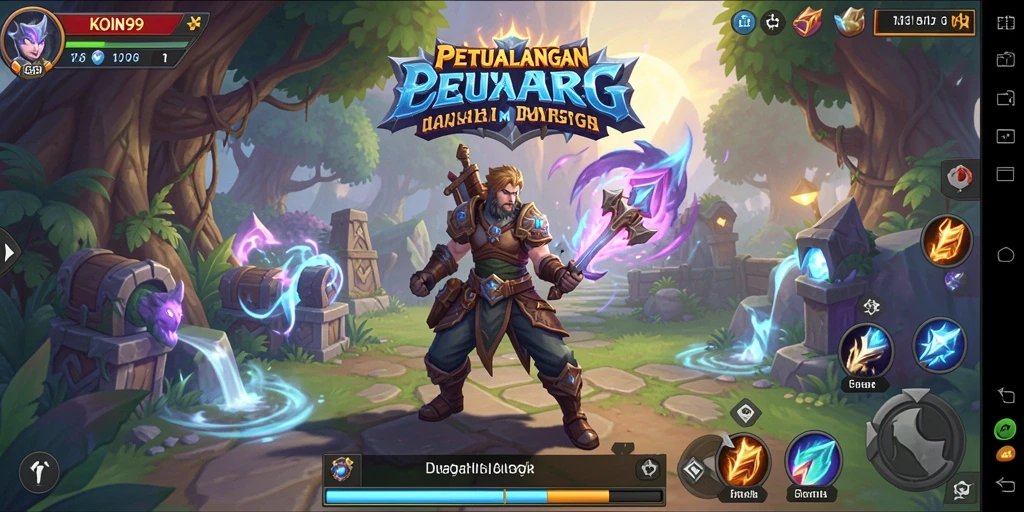 Tampilan gameplay KOIN99 yang mengasyikkan dan mendebarkan.