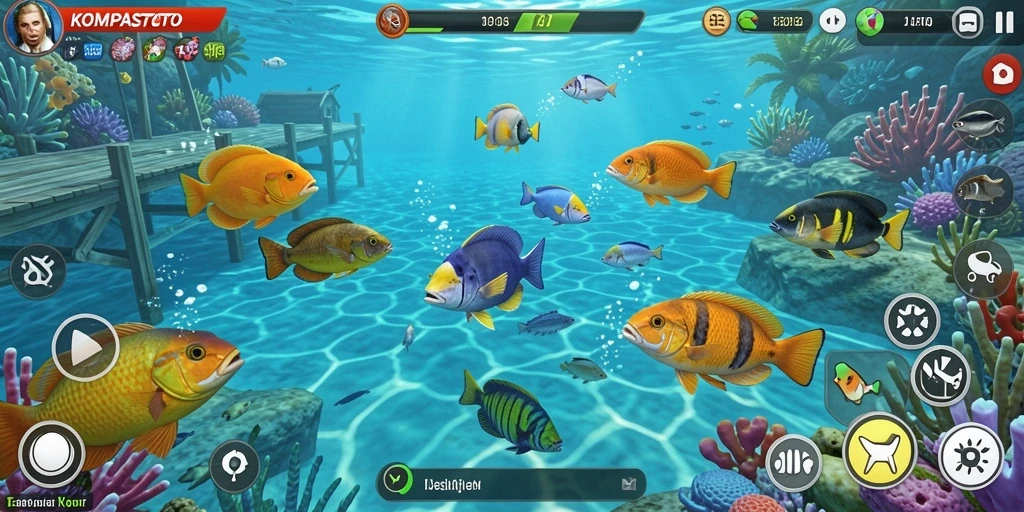 Screenshot gameplay Tembak Ikan yang mendebarkan di KOMPASTOTO.
