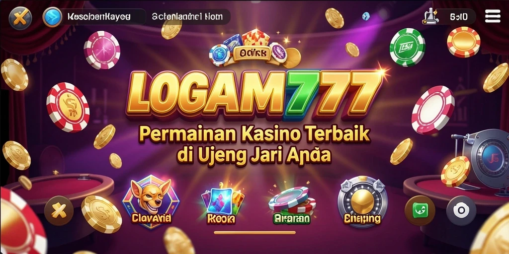 Tampilan menarik dari LOGAM777 saat pemain menikmati permainan Kasino.