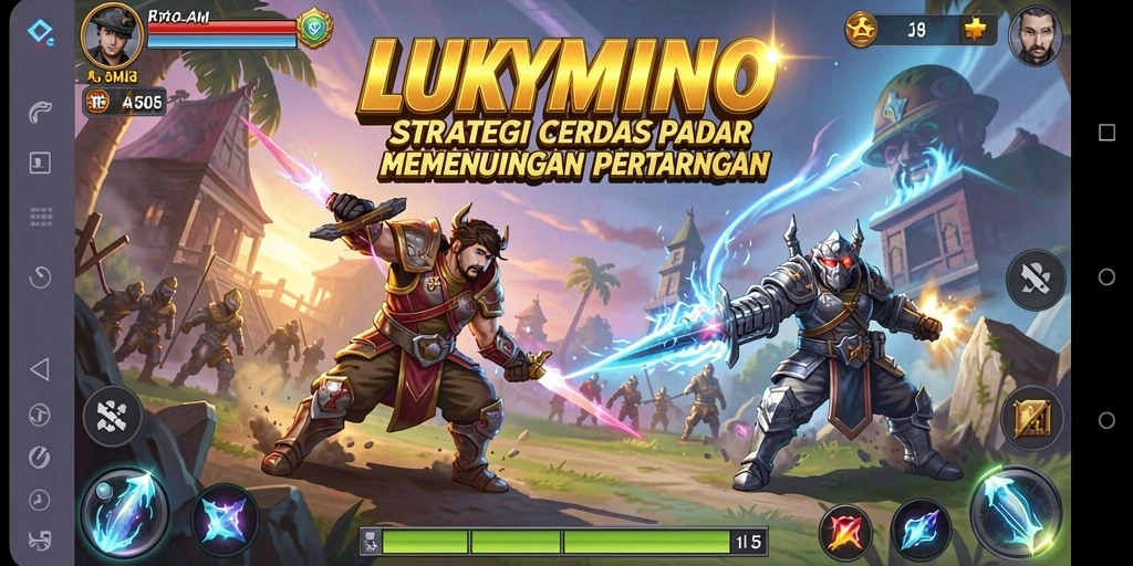 Tampilan gameplay <strong>LUKYMINO</strong> yang menegangkan dan strategis.