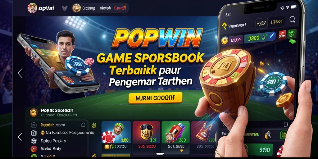 Tampilan gameplay Sportsbook dari aplikasi POPWIN dengan berbagai taruhan menarik.