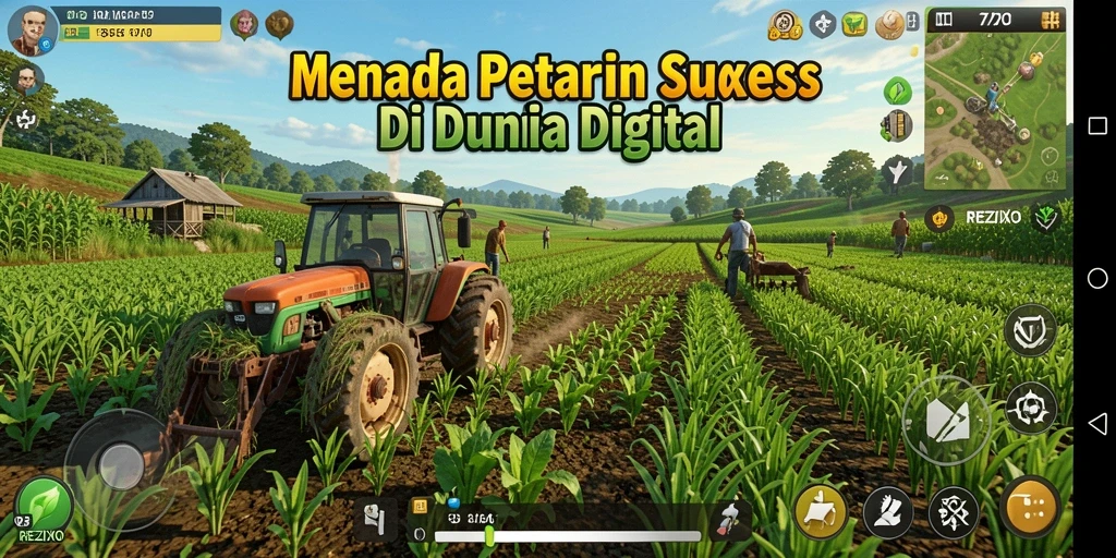 Gameplay menarik di dunia pertanian digital REZIXO.