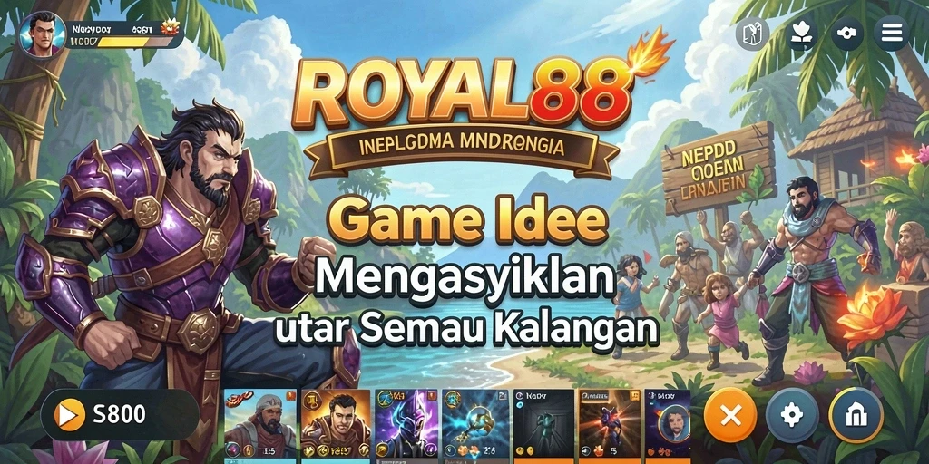 Tampilan gameplay <strong>ROYAL88</strong> yang menampilkan mekanisme idle yang menarik.