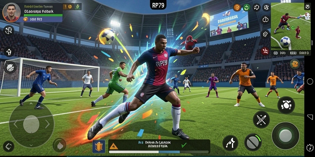 Gameplay seru RP79 dengan grafis menawan dan aksi olahraga.