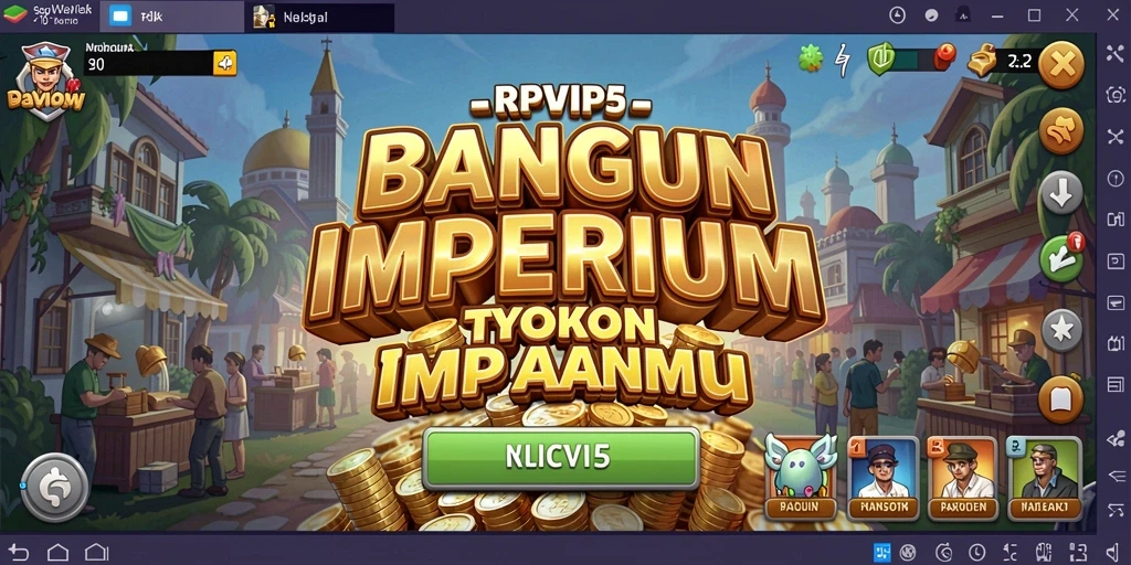 Tampilan gameplay RPVIP5 dengan elemen Tycoon yang menarik.