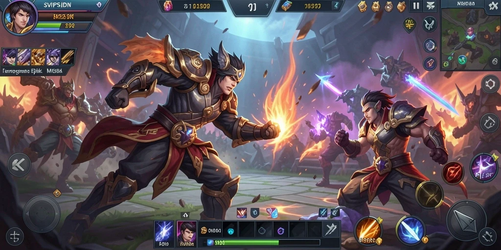 Tampilan gameplay seru di SVIPSIDN dengan pertarungan strategis.