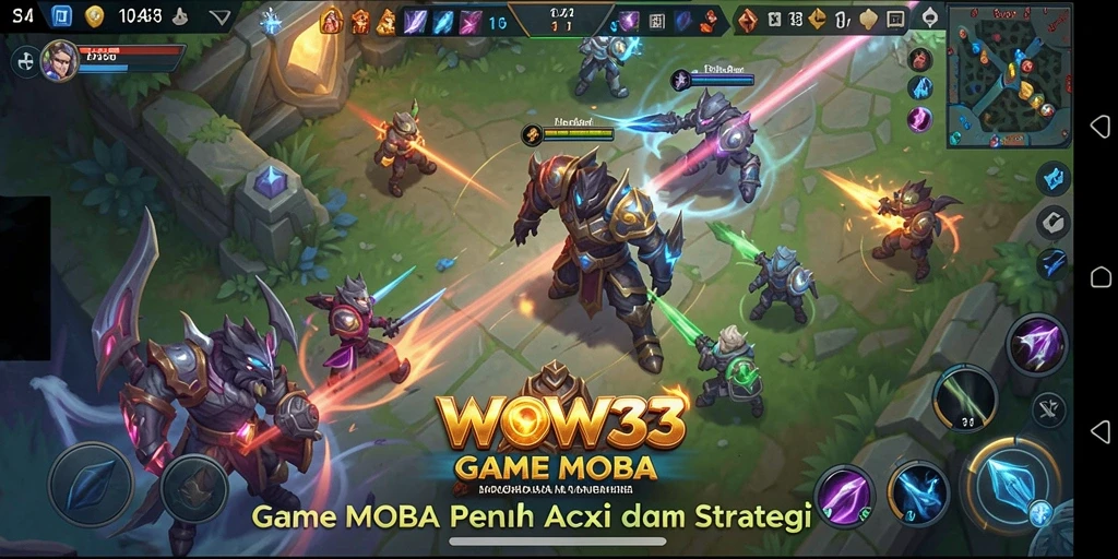 Tampilan aksi seru di battlefield WOW33 yang menggugah semangat.