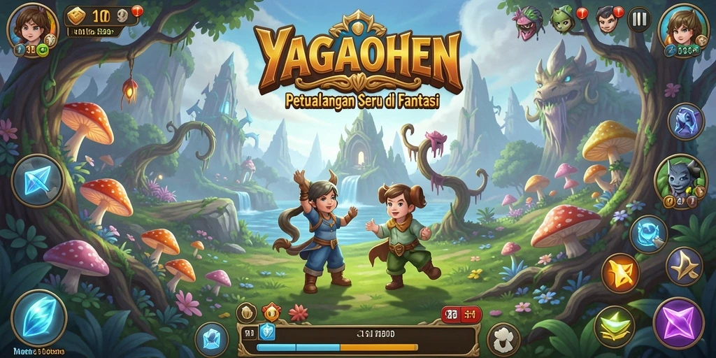 Screenshot gameplay YAGAOHEN menampilkan aksi petualangan seru di dunia fantastis.